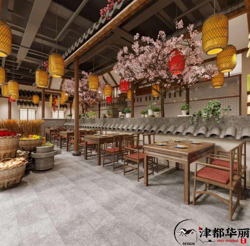 銀川鄉(xiāng)土風(fēng)格餐廳設(shè)計方案鑒賞|鄉(xiāng)土淳樸，自然悠閑