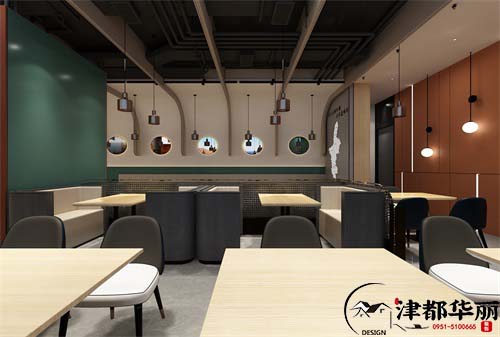 銀川 鴻起順餐廳設(shè)計(jì)方案鑒賞|將天然紋理之美發(fā)揮到